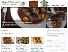 Tablet Screenshot of greatfood360.com